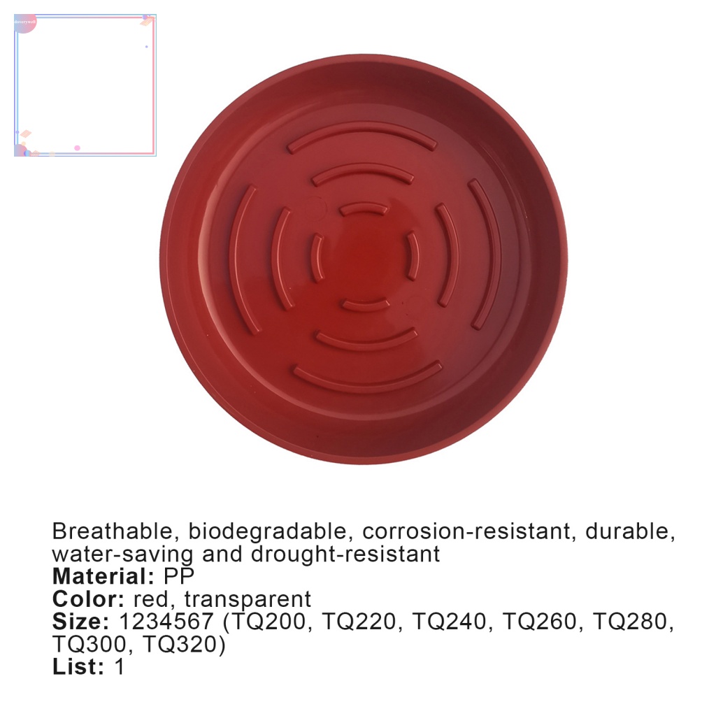 Khay Đựng Chậu Hoa Bằng Nhựa Dày Dặn Tiết Kiệm Nước Cho Văn Phòng