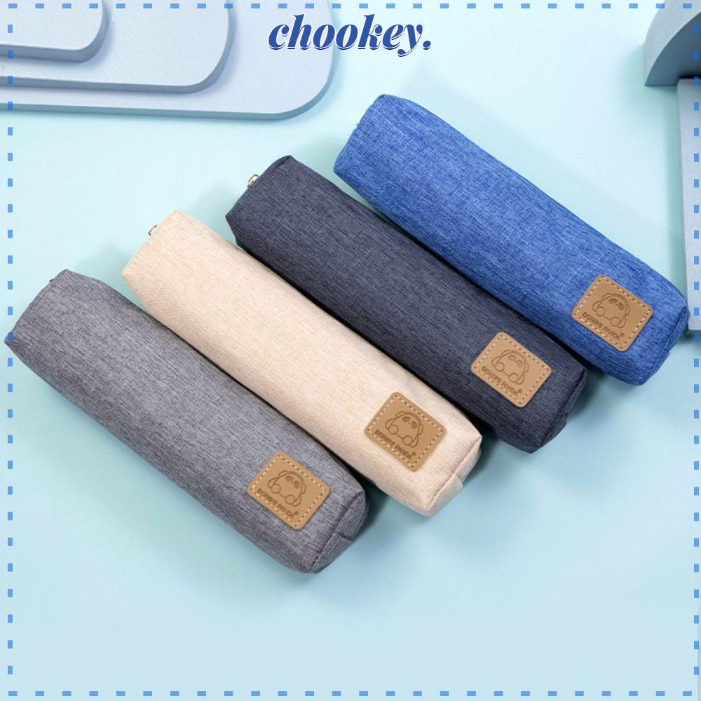 CHOOKEY Túi Đựng Bút Có Khóa Kéo Thiết Kế Đơn Giản Thời Trang Cho Trẻ Em