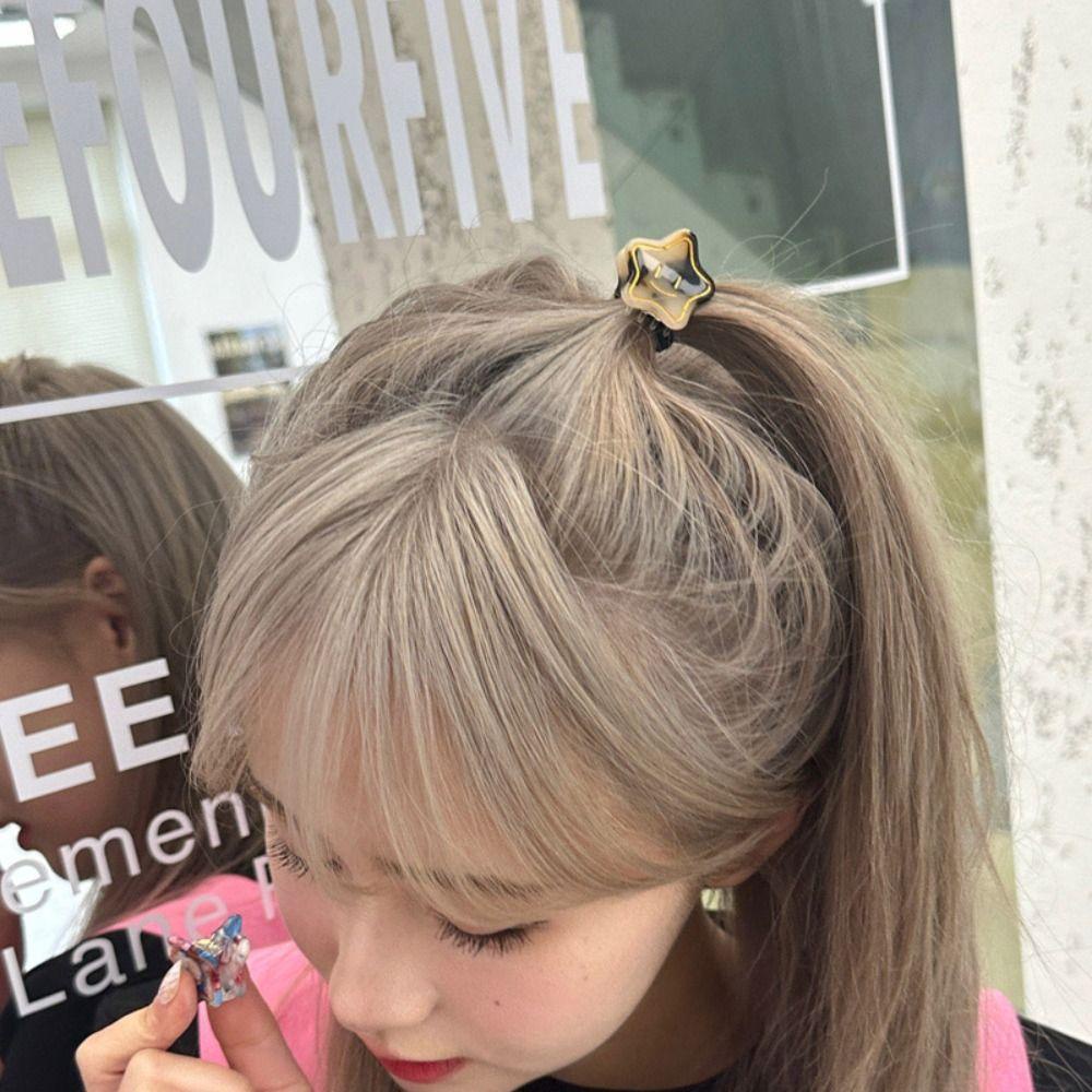 OCEANMAP Kẹp Tóc Hình Ngôi Sao Năm Cánh Mini Dễ Thương Phong Cách Hàn Quốc