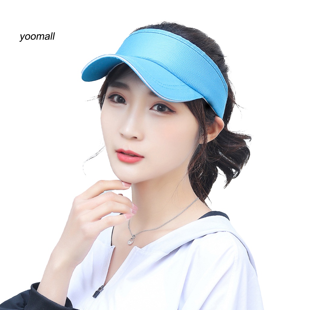 Mũ Lưỡi Trai Hở Chóp Màu Trơn Có Thể Điều Chỉnh Kích Thước Thời Trang Unisex