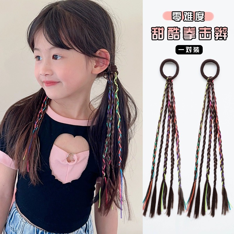 Tóc Giả Thắt Bím Đuôi Ngựa Bằng Sợi Tổng Hợp Tự Nhiên Dành Cho Bạn Gái