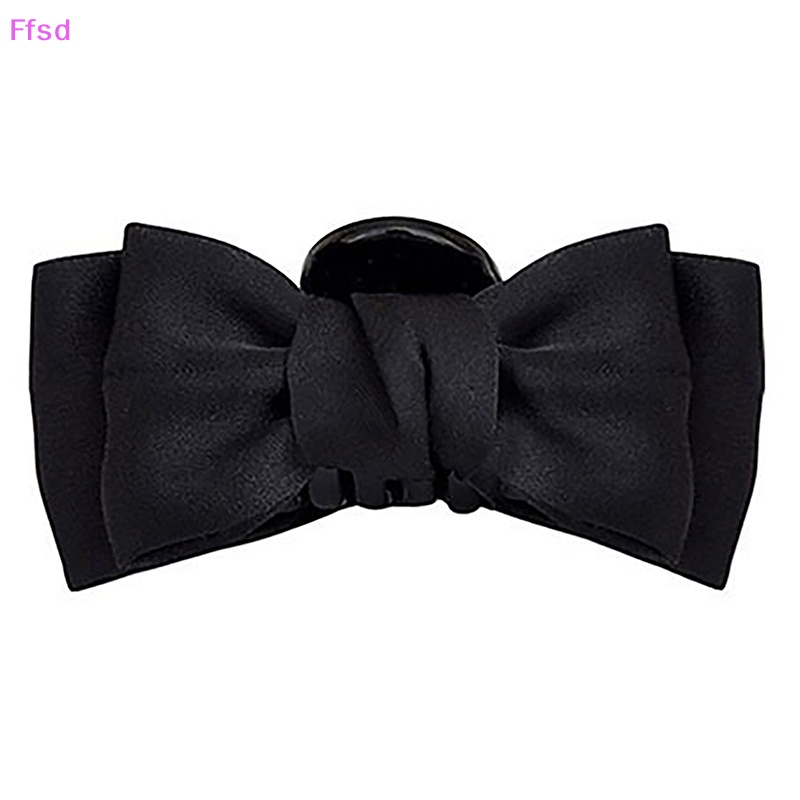 Kẹp Tóc Hình Nơ Hai Mặt Thiết Kế Đơn Giản Thanh Lịch Cho Nữ