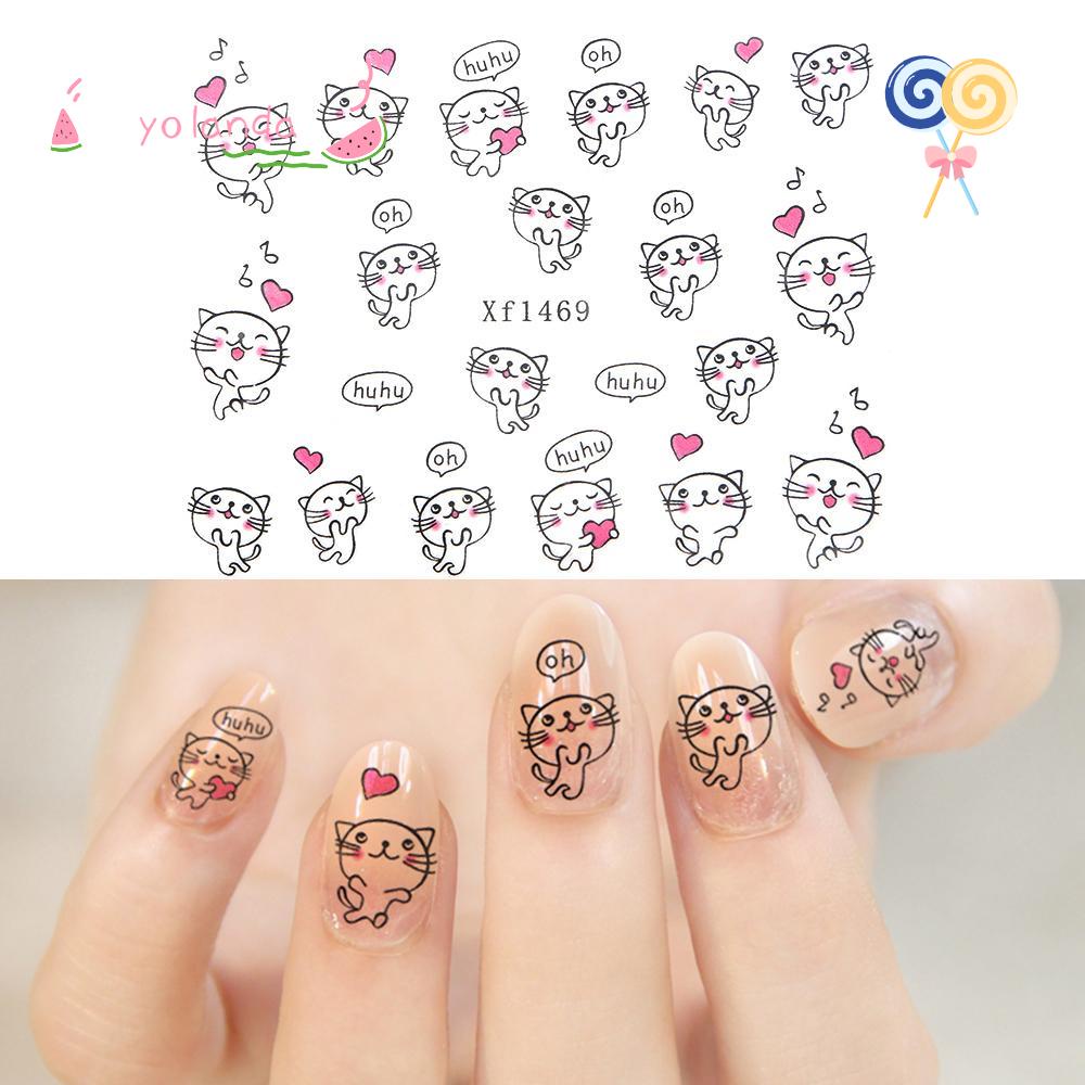 Set 50 Miếng Dán Họa Tiết Hoa / Động Vật Trang Trí Thủ Công