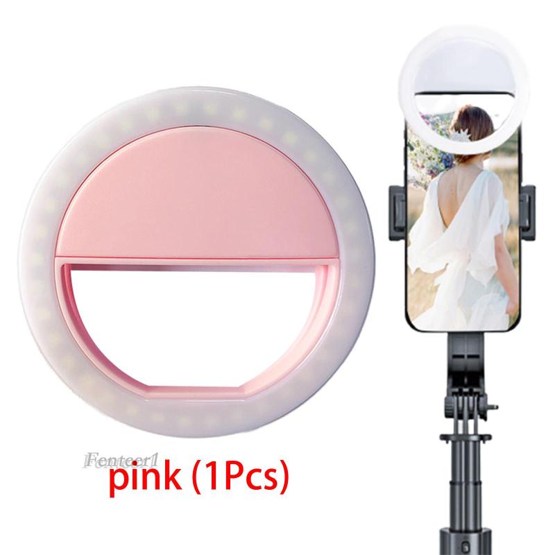 [Fenteer1] Đèn Selfie Kẹp Điện Thoại Di Động Dùng Để Trang Điểm Chụp Ảnh Tự Sướng