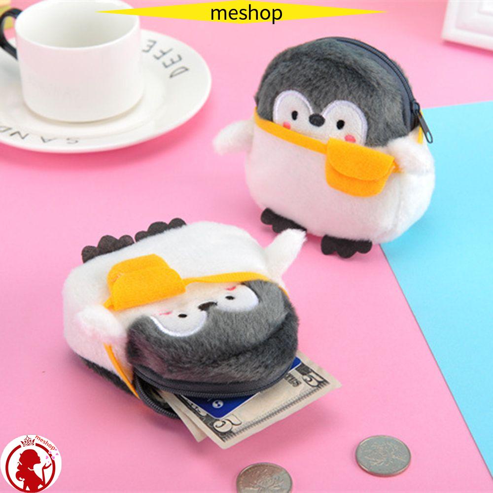 Túi Đựng Tiền Xu / Dây Cáp USB Hình Chim Cánh Cụt Dễ Thương Ốp