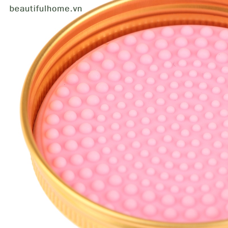 Bộ Dụng Cụ Vệ Sinh Cọ Trang Điểm 2 Trong 1 Bằng Silicone Tiện Dụng