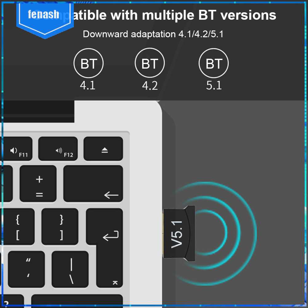 Usb Nhận Tín Hiệu Bluetooth 5.1 2.4GHz Cho Máy Tính