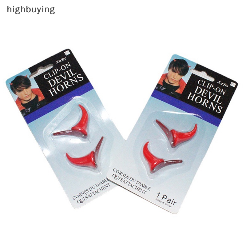 Set 2 KẹP TóC HìNh SừNg Quỷ ĐộC ĐáO ThờI Trang Cho Nữ