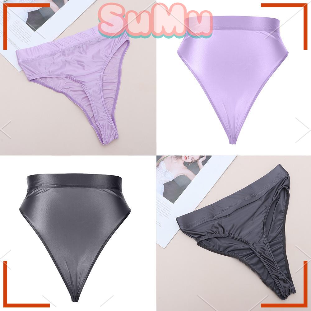 Quần Lót Vải Satin Siêu Mỏng Co Giãn Tốt Thời Trang Quyến Rũ Cao Cấp Cho Nữ