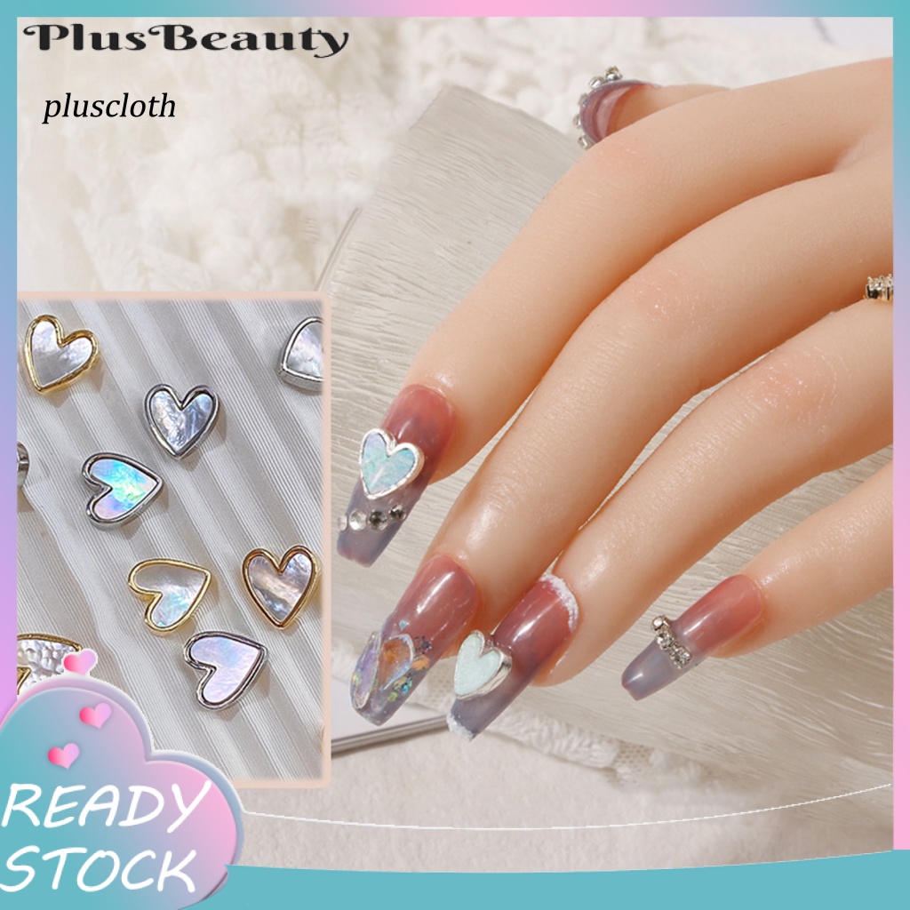 Set 10 Phụ Kiện Trang Trí Móng Tay Nghệ Thuật Tạo Hiệu Ứng 3D Bằng Hợp Kim Thân Thiện Với Môi Trường Màu Sắc Sống Động