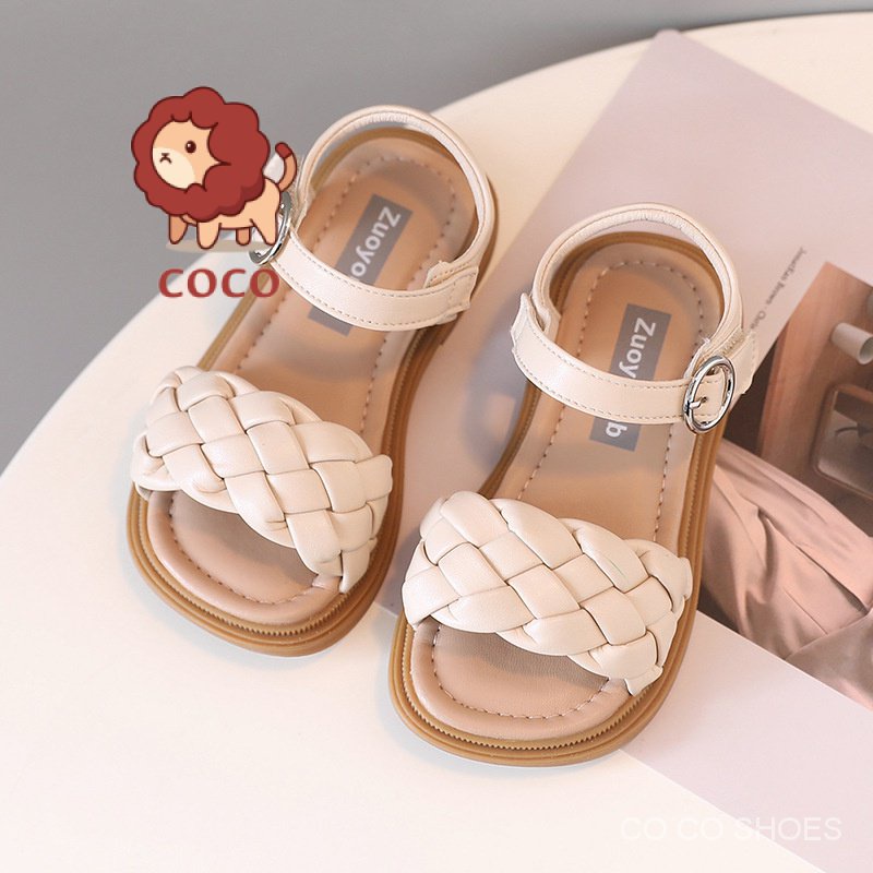 Giày Sandal Đế Mềm Hở Ngón Phong Cách Hàn Quốc Cho Bé Gái