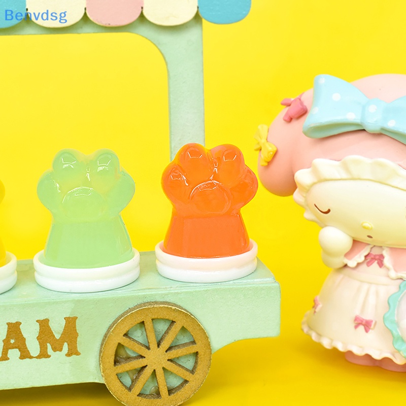 Bộ 2 Cốc Dạ Quang Hình Bàn Chân Mèo Dễ Thương Dùng Trang Trí