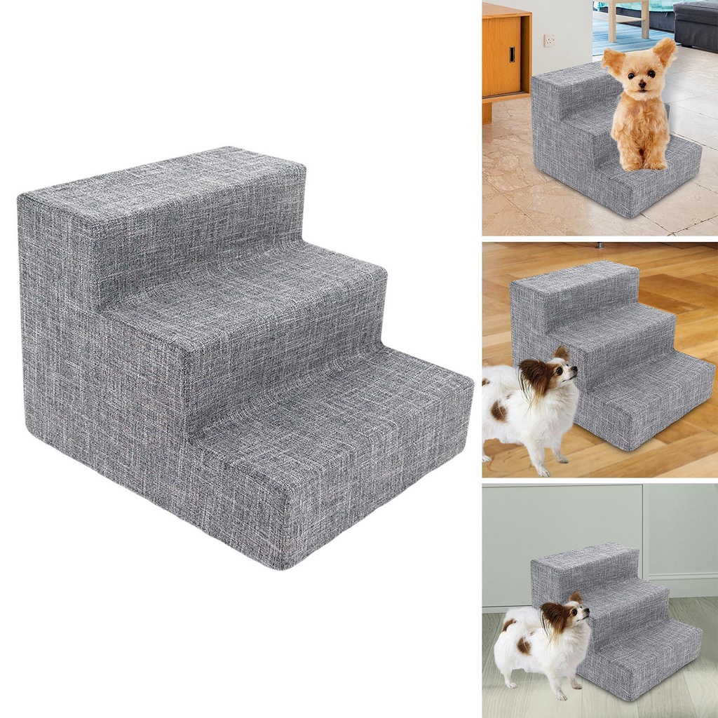 Thang Leo 4 Bậc Chống Trượt Kích Thước 40x54x36 5cm Di Động Tiện Dụng Cho Thú Cưng