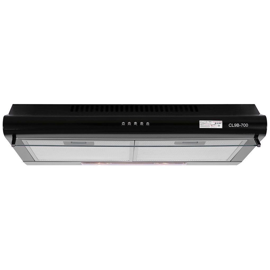 Máy hút mùi cổ điển Pramie CL9B-700 mặt đen - Bảo hành 36 tháng - Made in Thailand