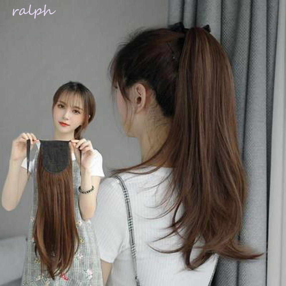 Tóc Giả Thẳng Tự Nhiên Chịu Nhiệt Phong Cách Hàn Quốc