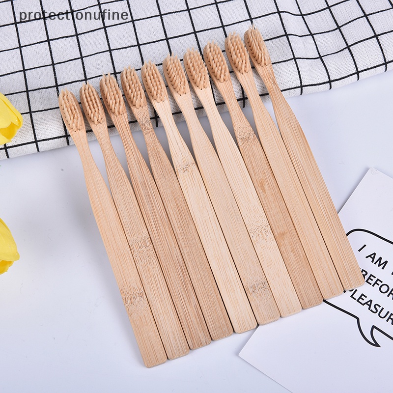 Bộ 10 Bàn Chải Đánh Răng Than Hoạt Tính Thân Thiện Với Môi Trường PR3VN