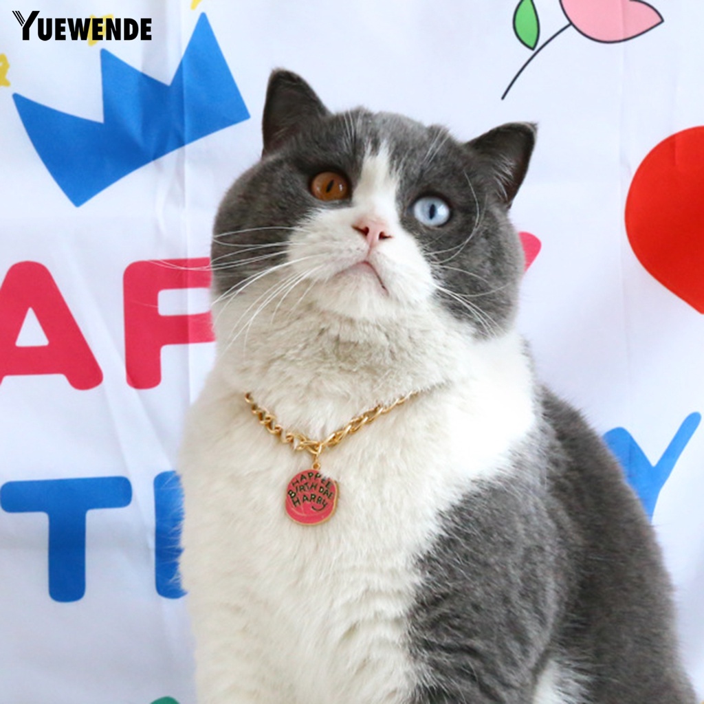 Yq.e Vòng Cổ Hình Bánh Kem Bằng Nhựa Dễ Thương Có Thể Điều Chỉnh Cho Cún Cưng Trong Lễ Hội