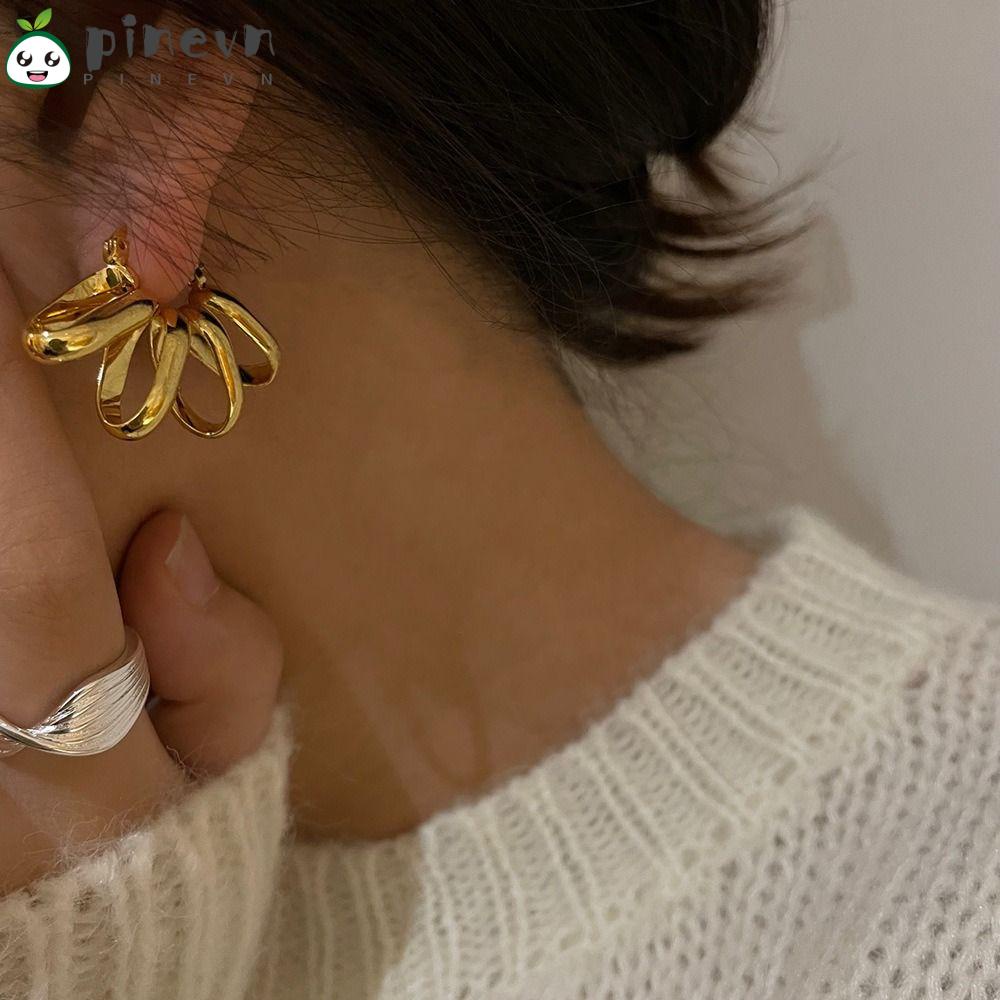 Khuyên Tai Hình Quả Thông Xoắn Ốc Sang Trọng Mới