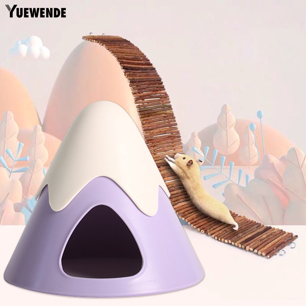 Yq.e Tổ Ổ Cứu Hộ Bằng ABS Hình Núi Tuyết Không Gian Có Thể Tháo Rời Giảm Căng Thẳng Cho Hamster / Hamster / Sóc / Chuộ