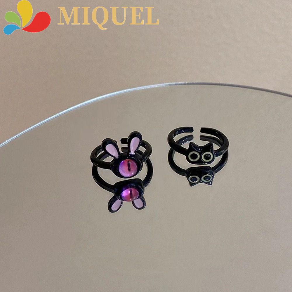 Nhẫn Hở Họa Tiết Hoạt Hình Dễ Thương Phong Cách Hàn Quốc Cho Cặp Đôi