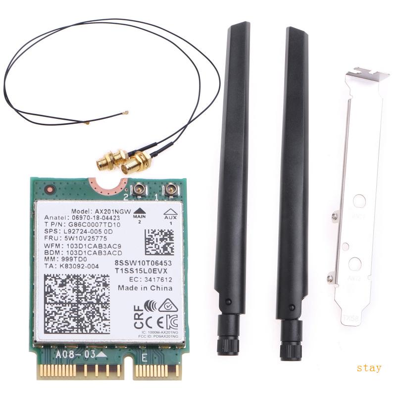 Ăng Ten WiFi AX201NGW BT5 0 5GHz 2 4GHz 160MHz Cho Windows 10