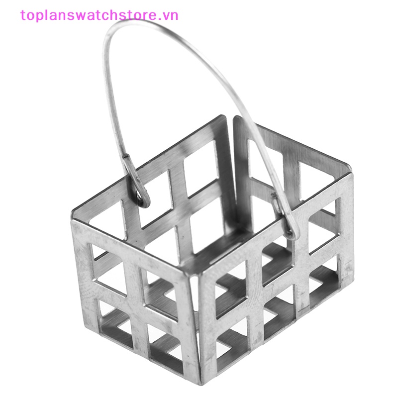 Giỏ Kim Loại mini Đựng Đồ Chơi Cho Nhà Búp Bê Tỉ Lệ 1: 12