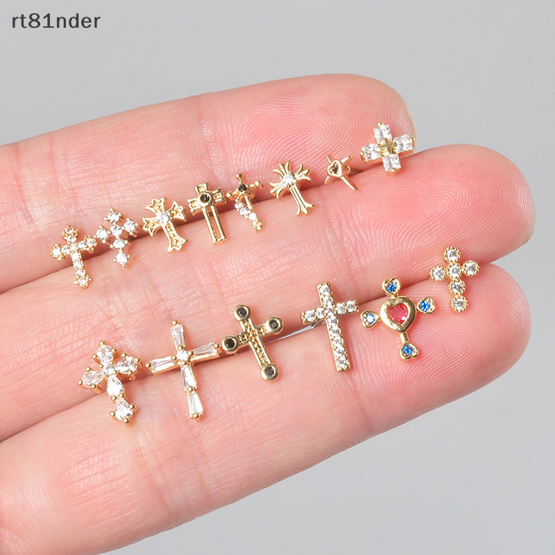 Rt 1 Khuyên Tai Dạng Xoắn Ốc Đính Đá Zircon Cho Nữ