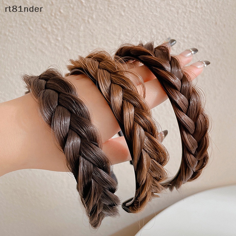 Rt Băng Đô Dạng Tóc Giả Thắt Bím Handmade Chống Trượt