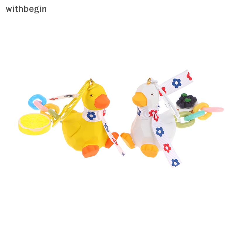 Móc Chìa Khóa Hình Vịt Vàng Hoạt Hình Dễ Thương