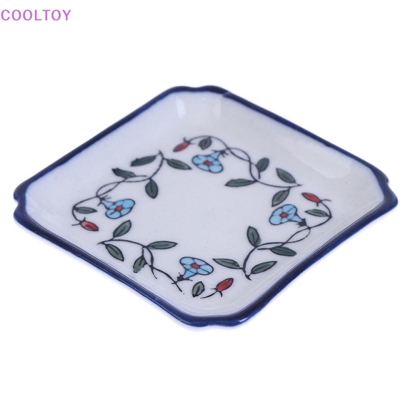 Đĩa Sứ 5CM Mini Đựng Thức Ăn Đồ Chơi Cho Nhà Búp Bê