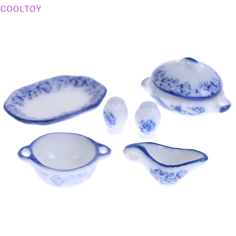 Set 15 Chén Dĩa Mini Bằng Gốm Trang Trí Nhà Búp Bê