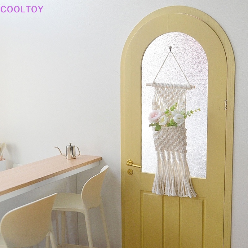 Thảm Dệt Màu Trắng Treo Tường Trang Trí Nhà Búp Bê Phong Cách Bohemian