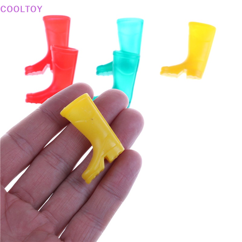 1 Đôi Bốt Cao Su Đi Mưa Mini Tỉ Lệ 1 / 12 Trang Trí Nhà Búp Bê
