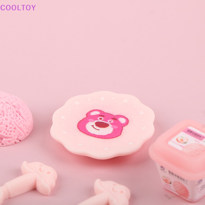 Set Khay Đựng Kem / Đồ Chơi Nội Thất Trang Trí Nhà Búp Bê Tỉ Lệ 1: 12