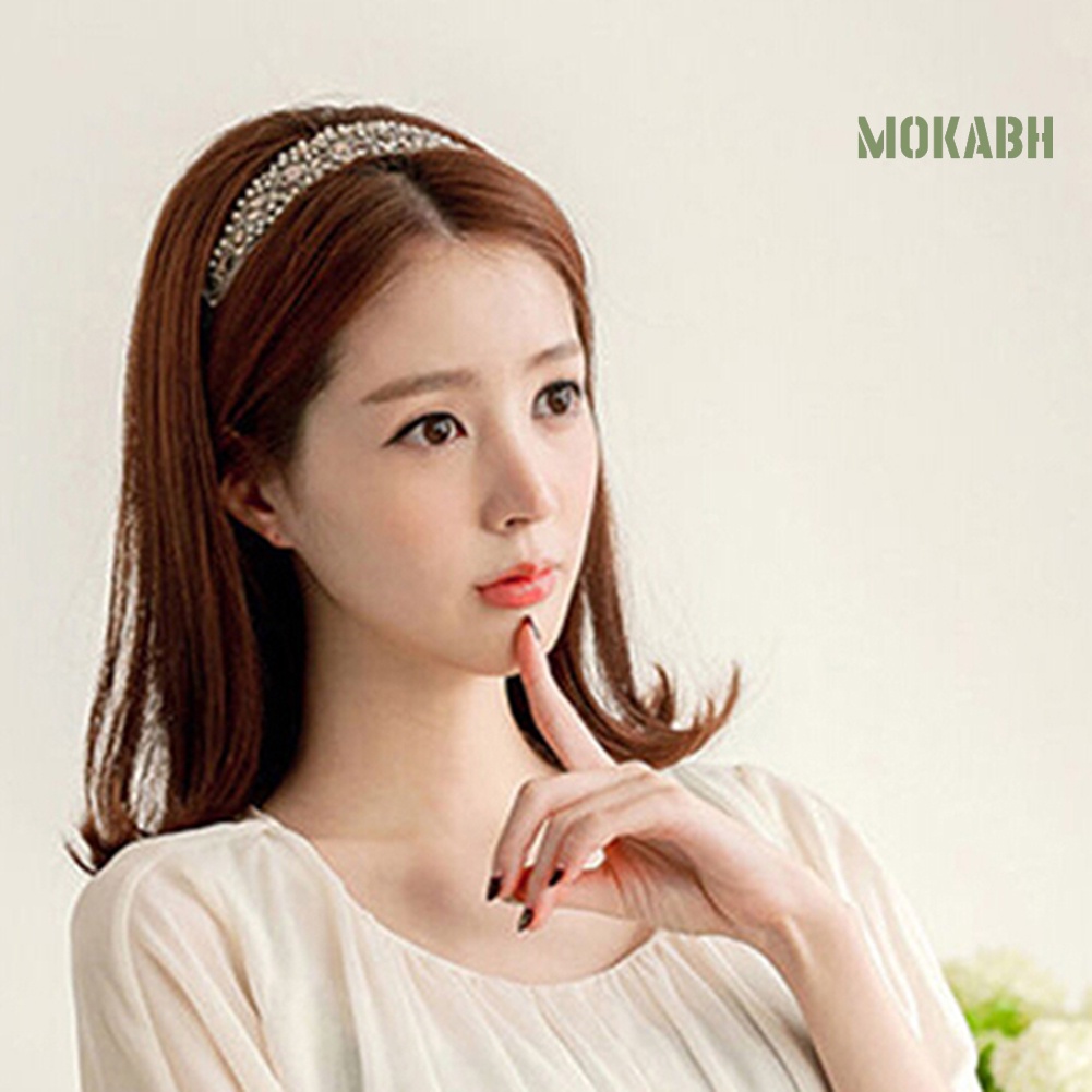 Băng Đô Ren Đính Ngọc Trai Giả Ngọt Ngào Thời Trang Cho Nữ