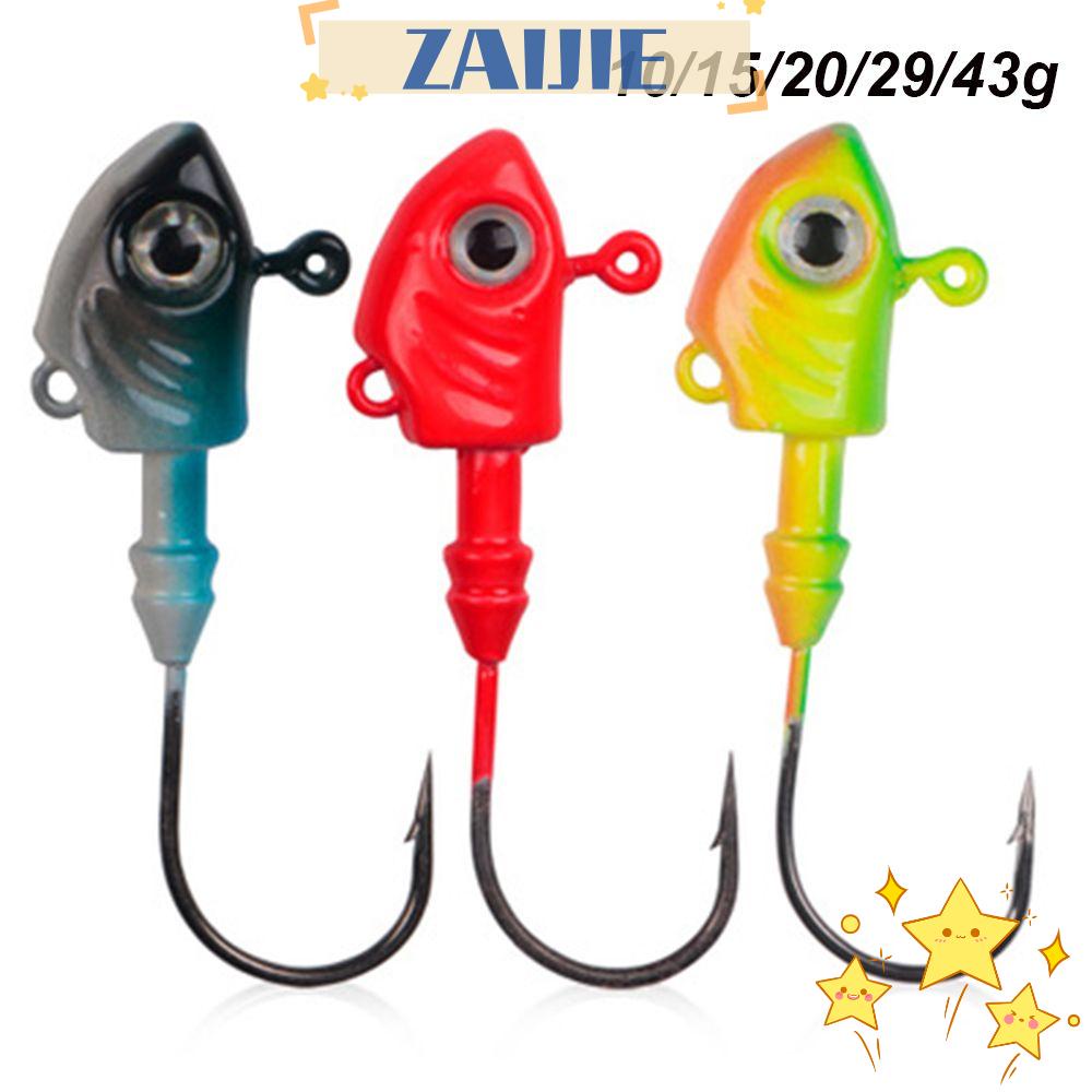 1 Chiếc Móc Đầu Chì Zaijie 24 10g / 15g / 20g / 29g / 43g Bền Bỉ
