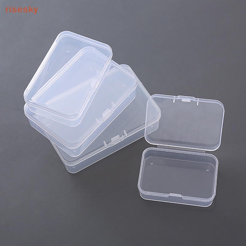 Bộ 2 Hộp Nhựa Trong Suốt Đựng Trang Sức / Mỹ Phẩm Tiện Dụng
