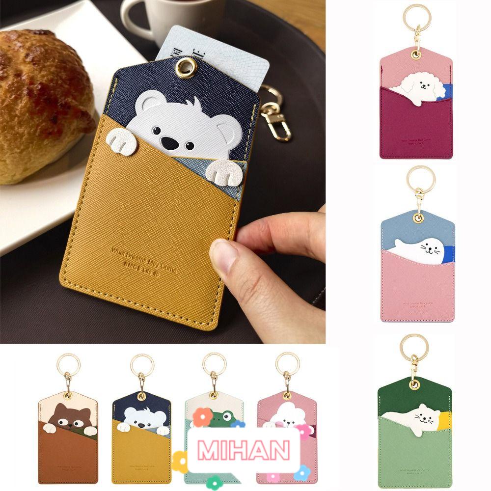 Móc Khóa / Túi Đựng Thẻ In Hình Động Vật Dễ Thương MIHAN1