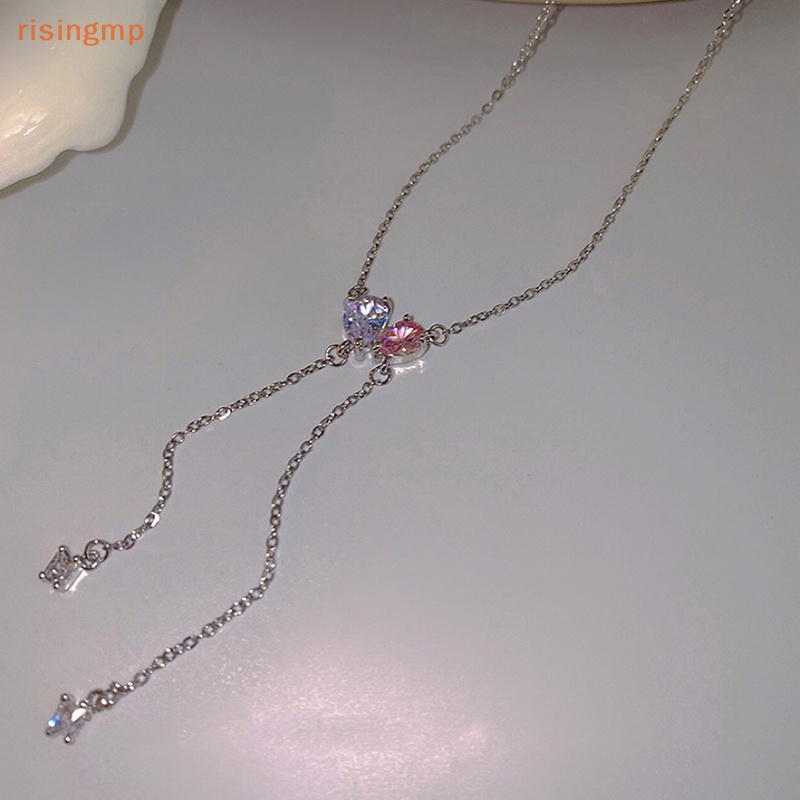 Vòng cổ Mặt Hình Trái Tim Đính Đá Zircon Thời Trang Cho Nữ