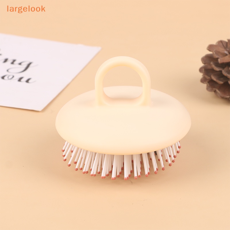 Bàn Chải Massage Da Đầu Bằng Silicon Lông Mềm Loại Bỏ Gàu