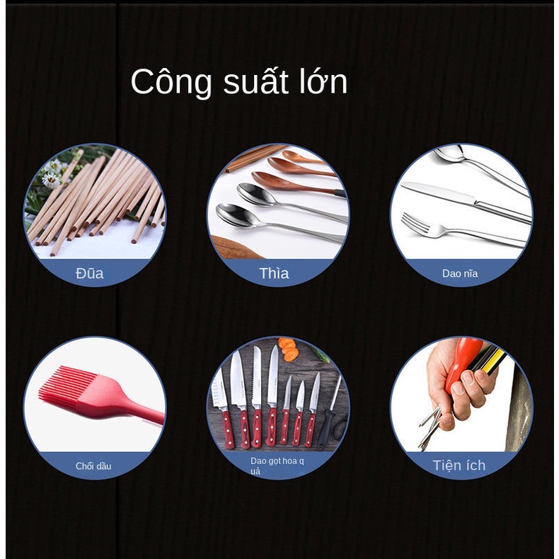 Máy Khử Trùng Đũa Thìa Có Tia UV Diệt Khuẩn,Ngăn Côn Trùng Nấm Mốc Bảo Vệ Máy sấy khô dũa thìa Treo Tường