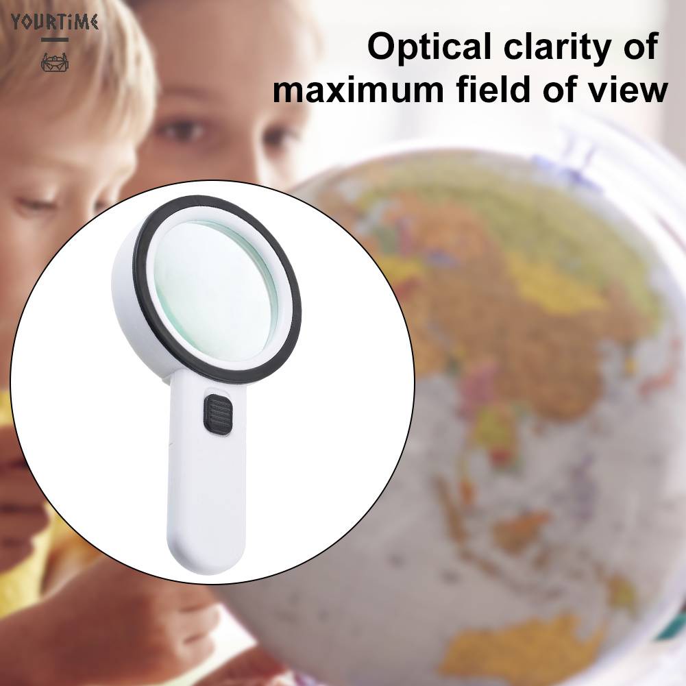 Kính Lúp Cầm Tay 30X Có 12 Đèn LED