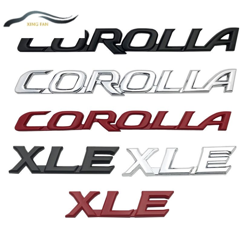 Logo Kim Loại 3D Chữ Corolla Xe Hơi Toyota Corolla CAMRY