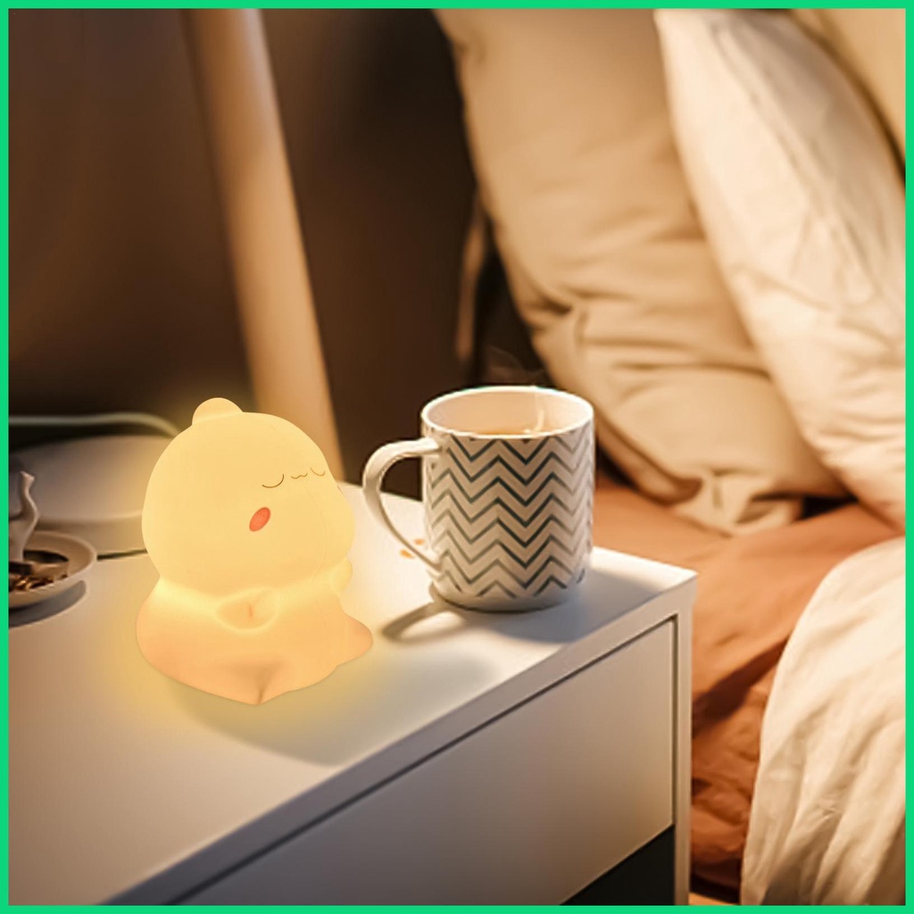 Đèn Ngủ LED Sạc USB Hình Khủng Long Đáng Yêu Cho Bé