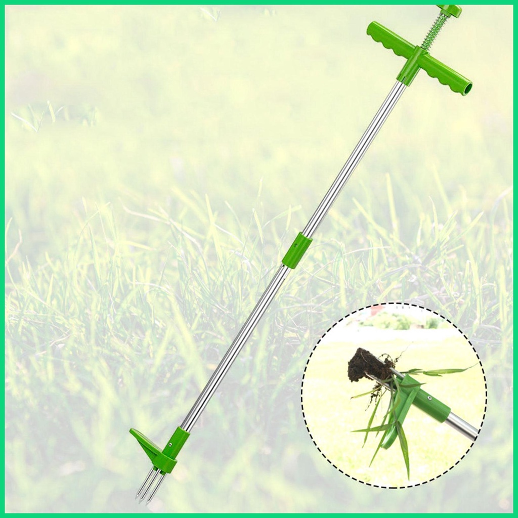 Dụng Cụ Kéo Cỏ Đứng Với Bàn Đạp Có Thể Điều Chỉnh Với Tay Cầm Dài Tiện Dụng