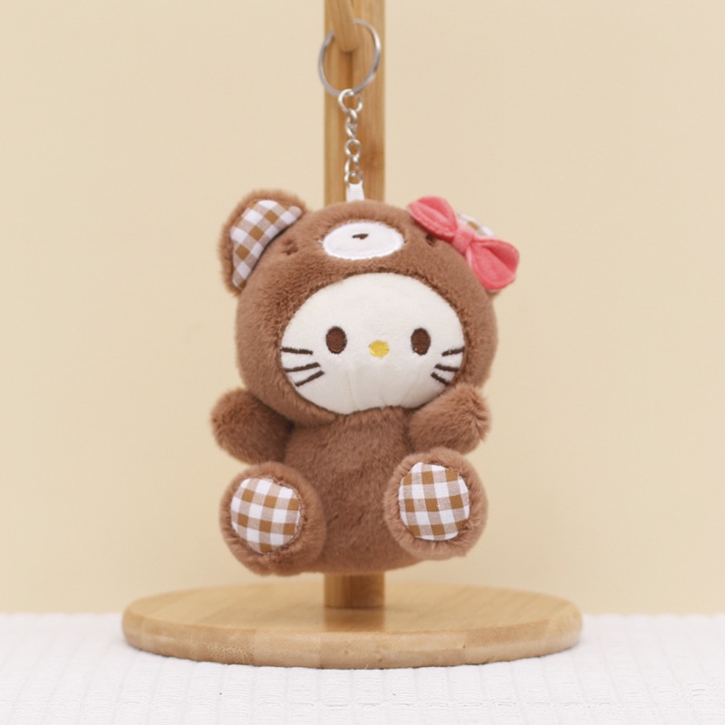 SANRIO Móc Khóa Hình Cún Nhồi Bông Kuromi Melody Dễ Thương