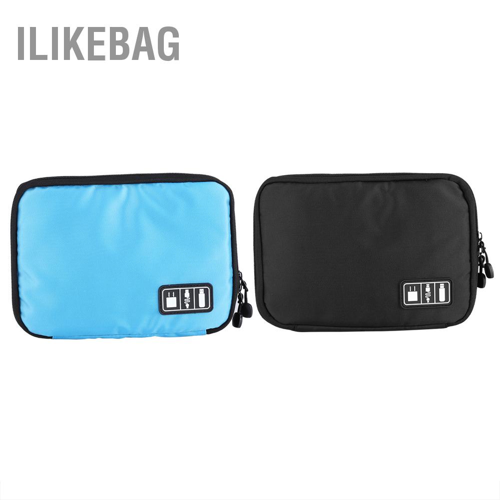 Ilikebag Phụ kiện kỹ thuật số cầm tay Cáp USB Power Bank Tai nghe Túi đựng đồ du lịch