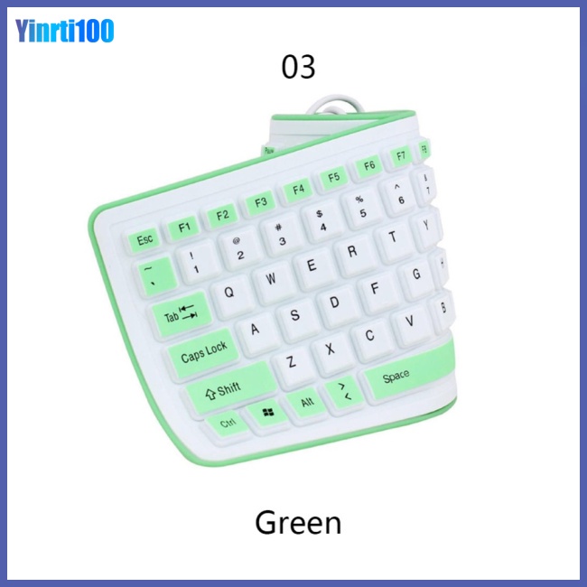 Bàn Phím Silicone Mềm Gấp Gọn Linh Hoạt Không Gây Tiếng Ồn Chống Thấm Nước Cho Pc Laptop