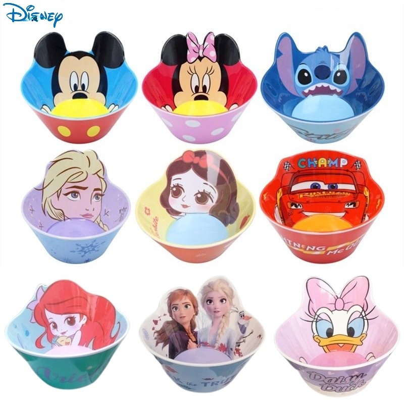 Bát Ăn Cơm / Trái Cây Bằng Nhựa Melamine Cách Nhiệt Chống Rơi Hình Disney Aisha Dành Cho Trẻ Em 0618