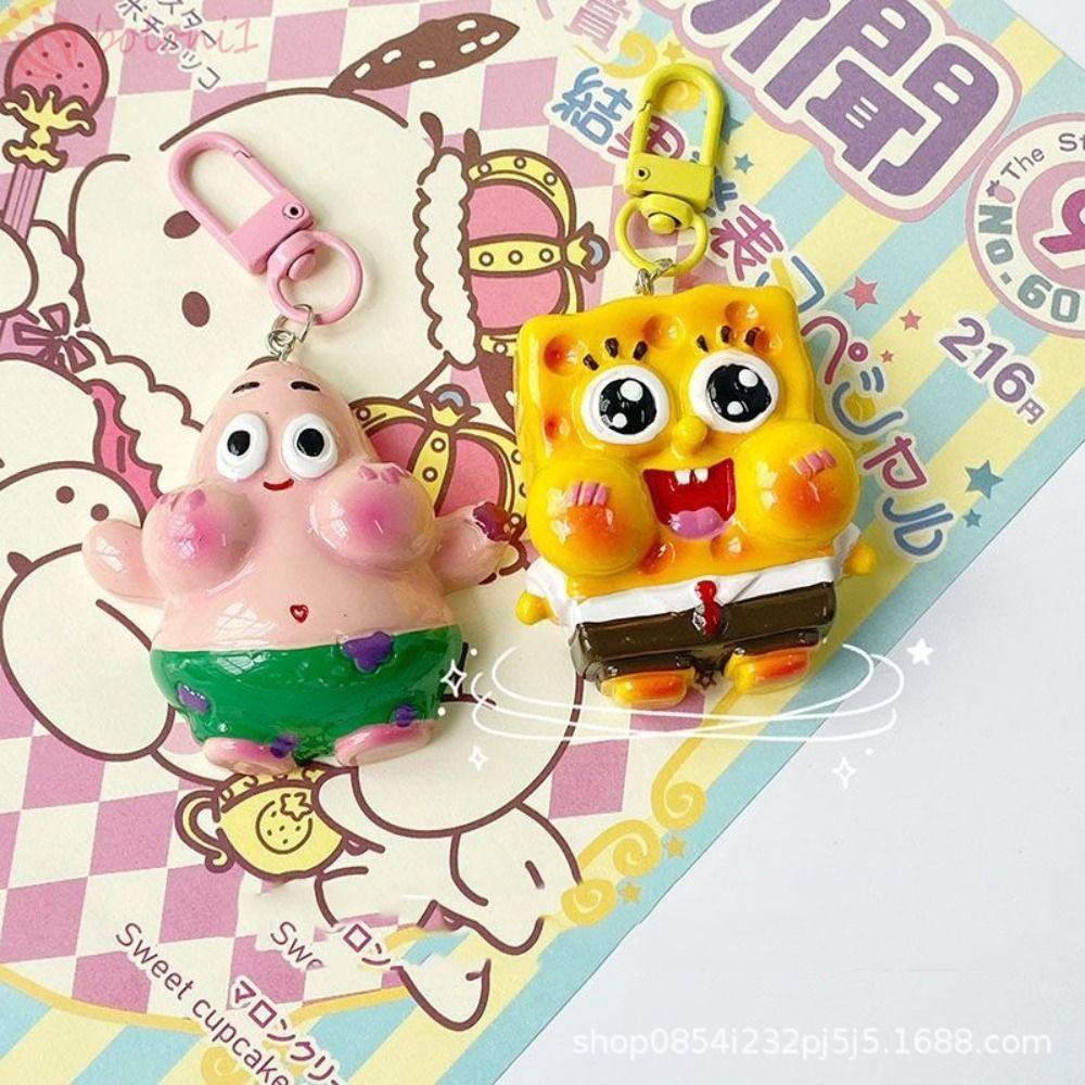 Móc Khóa Hình SpongeBob Bằng Hợp Kim Dễ Thương